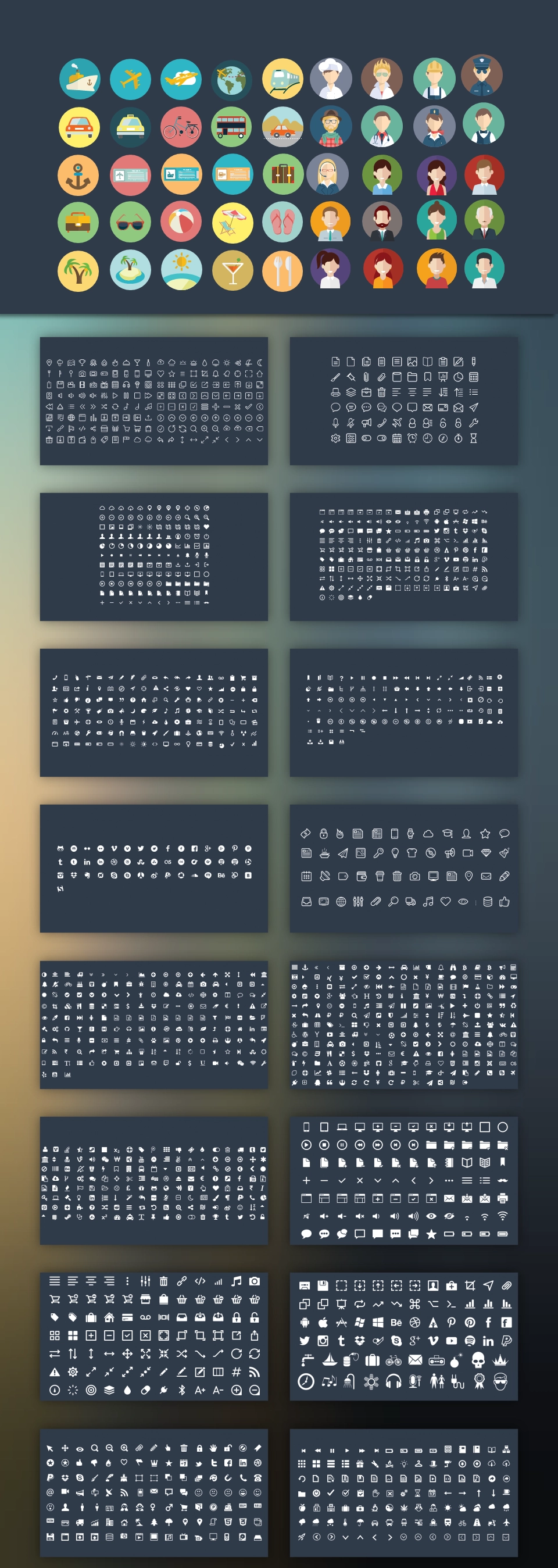 Icon彩色图标PPT图标-免费下载-PPTer吧