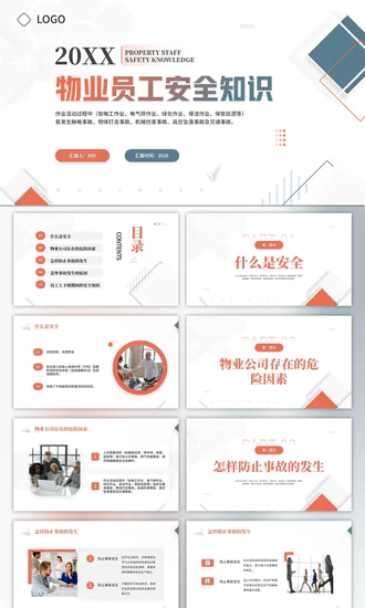 物业公司员工安全知识PPT课件模板