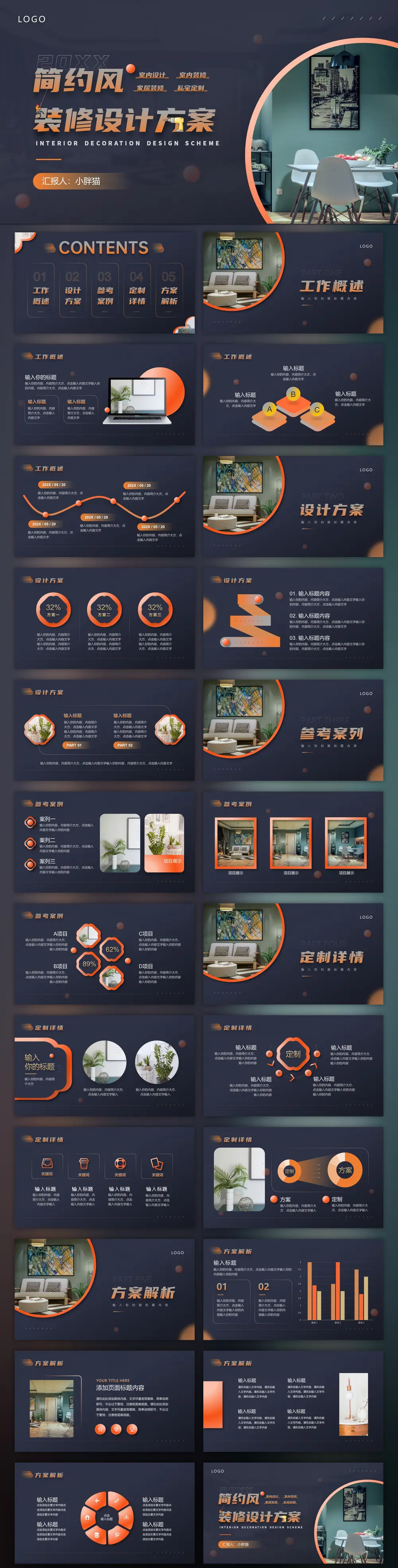 室内设计装修方案ppt模版预览图