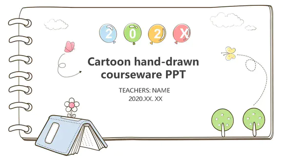卡通手绘课件PPT模板