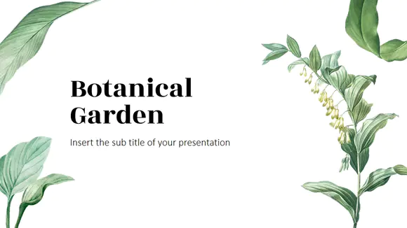植物园演示文稿PowerPoint模板