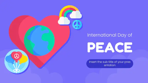 爱心国际和平日PowerPoint模板