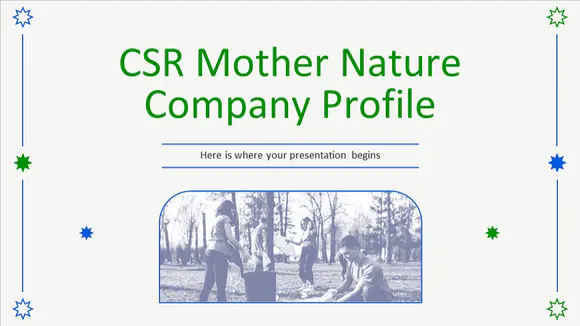 csr自然母亲公司简介PPT模板