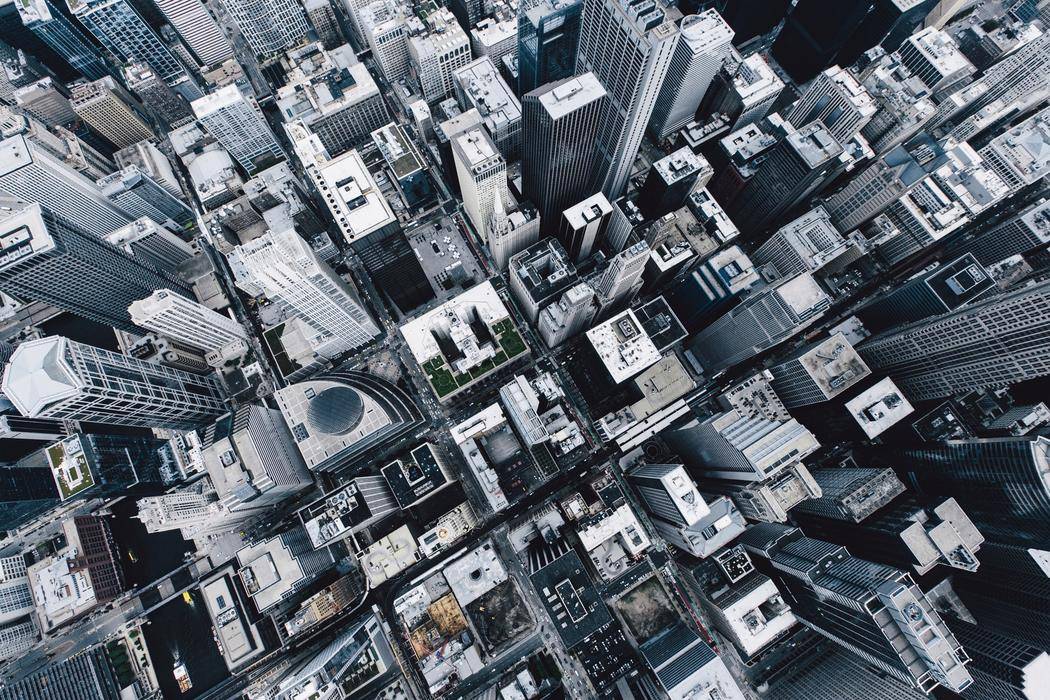 城市建筑建设背景图