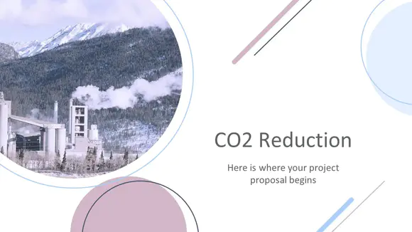 二氧化碳减排项目建议书介绍PPT模板