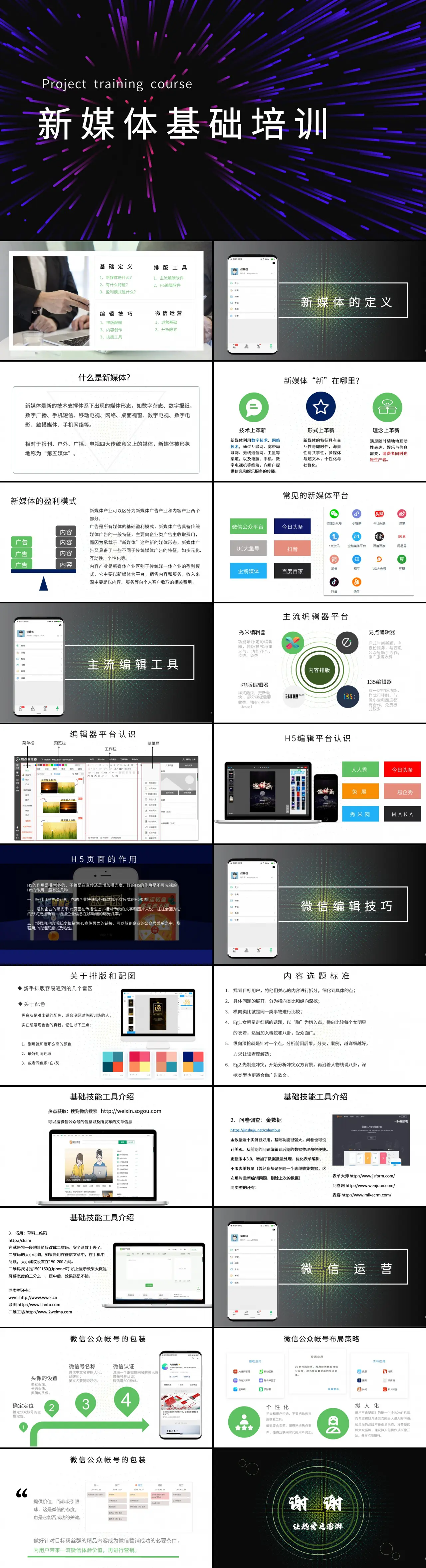 新媒体运营基础培训PPT课件预览图