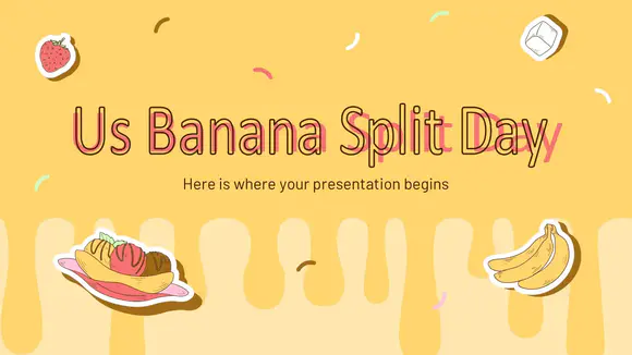 美国香蕉分日展示PPT模板