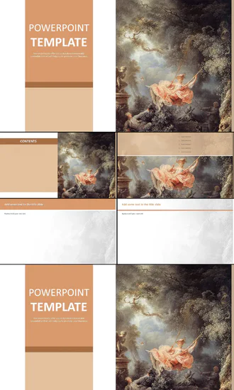 免费Powerpoint示例-Fragonard Jean honoré“摇摆”