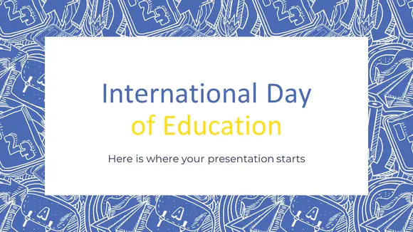 国际教育日介绍PPT模板