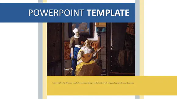 Johannes Vermeer“情书”-免费演示模板PPT模板