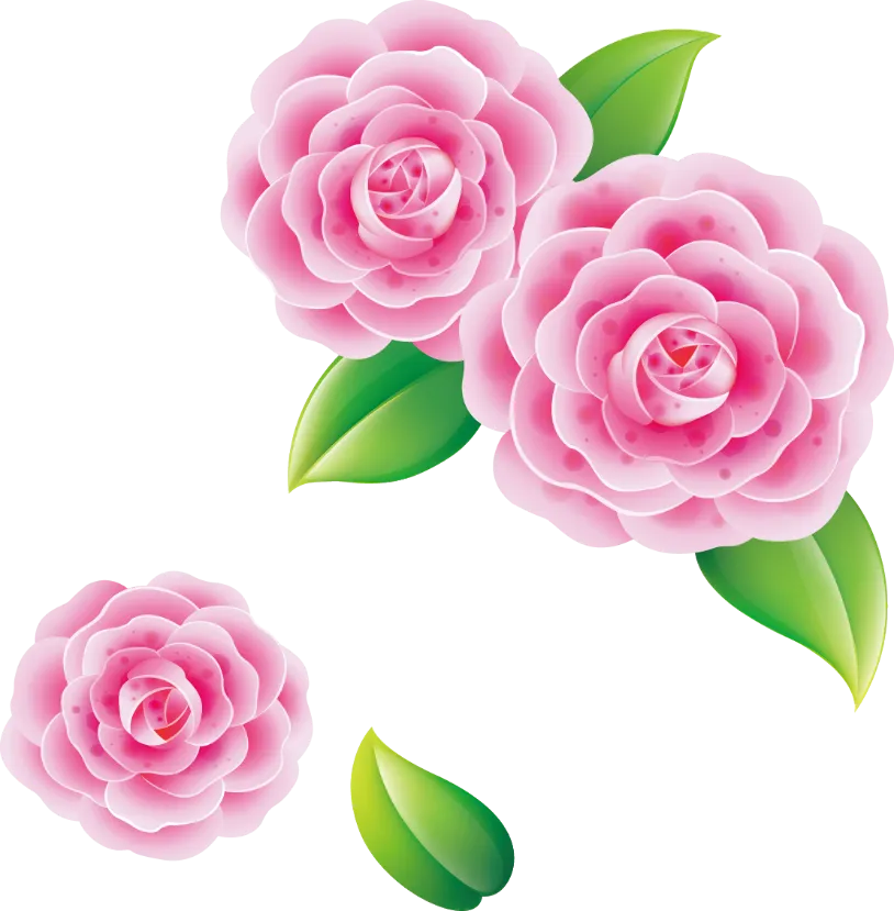 Rose Flowers Silhouette Svg, Rose Florals (95261)