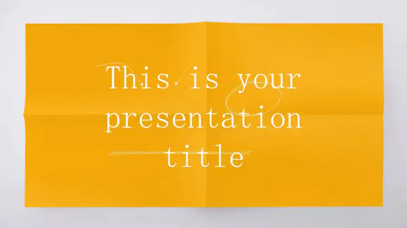 彩色纸PowerPoint模板