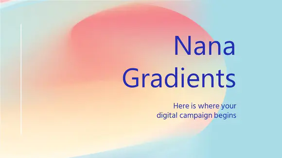nana gradients商务会议演示文稿PPT模板