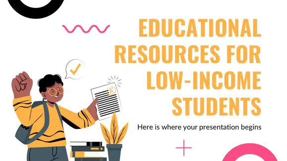 面向低收入学生的教育资源论文介绍PPT模板