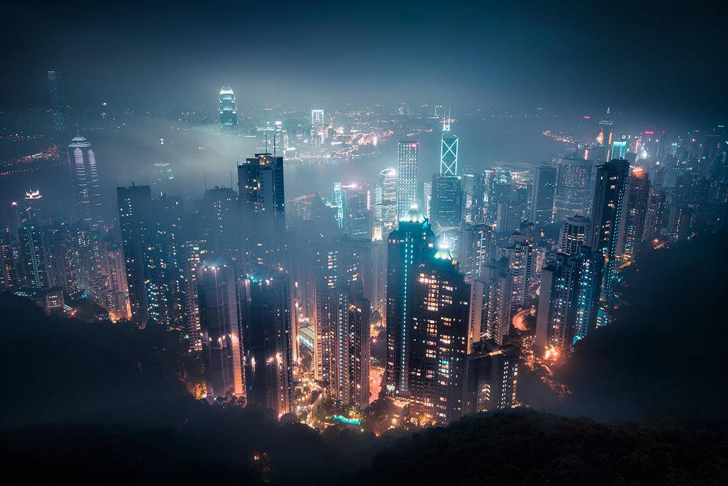 城市摩天大楼建筑背景图