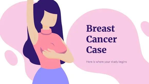 乳腺癌病例介绍PPT模板