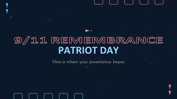 ”9/11爱国者纪念日“免费PPT模板