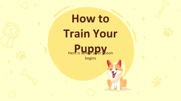 如何训练你的小狗PPT模板
