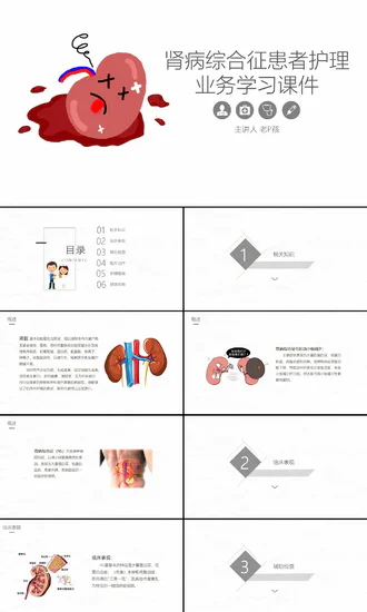 肾病综合征患者医学护理PPT教学课件