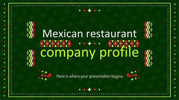 墨西哥餐厅公司简介介绍PPT模板