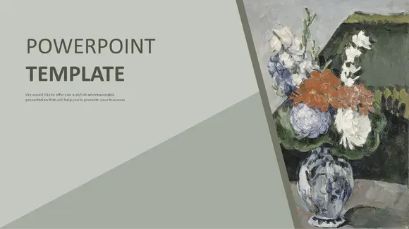 Paul Cezanne“花束”-免费Powerpoint模板