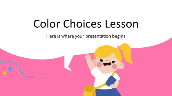 颜色选择课程演示PPT模板