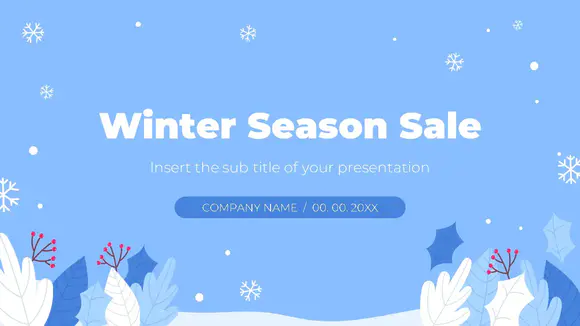 冬季销售PowerPoint模板