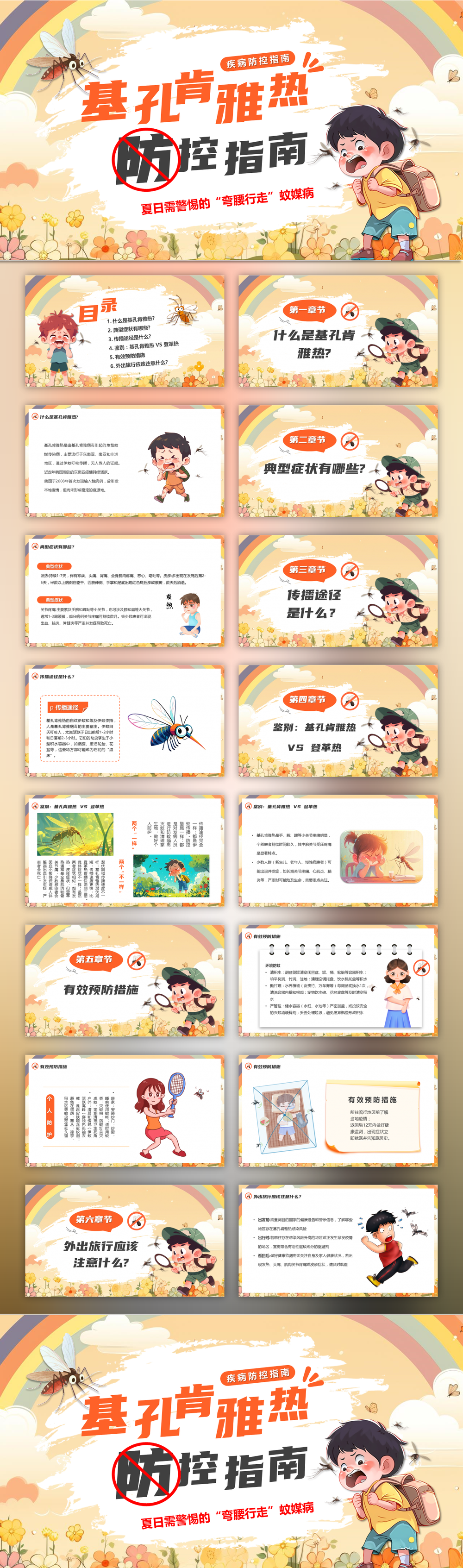 基孔肯雅热防控指南医疗防控护理蚊媒病PPT预览图