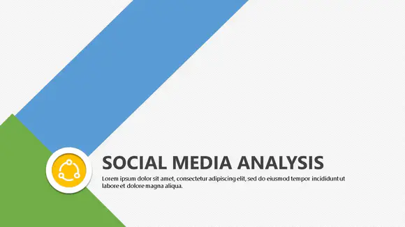 社交媒体分析免费PPT模板