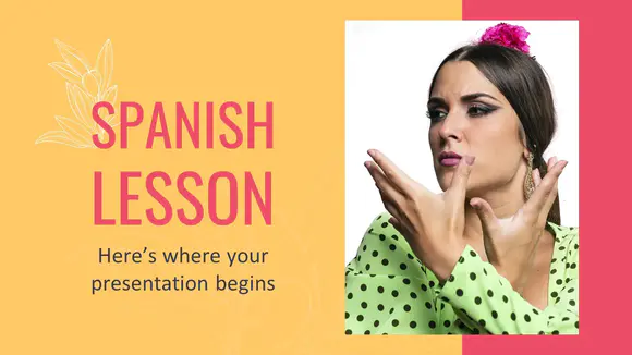 西班牙语课程介绍PPT模板