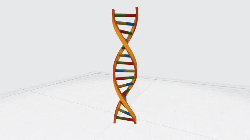 ppt 3d模型基因dna