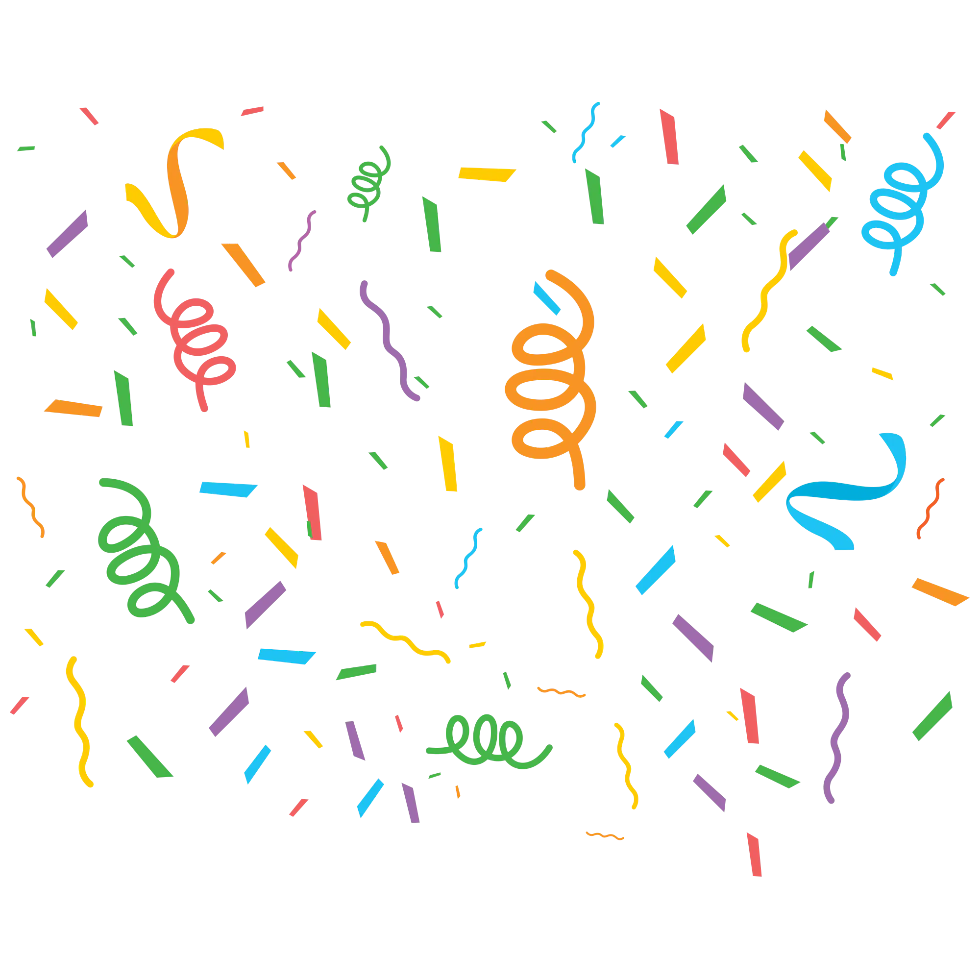 彩带png透明图片