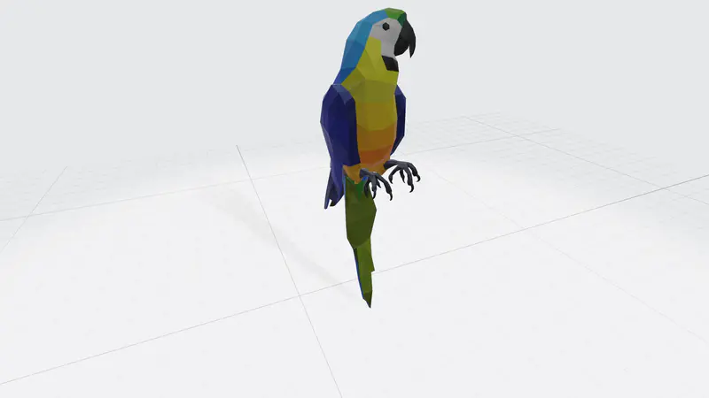 3D鹦鹉鸟