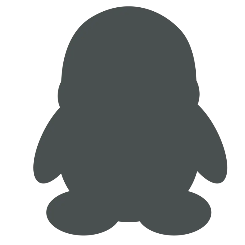 灰色qq图标png图片