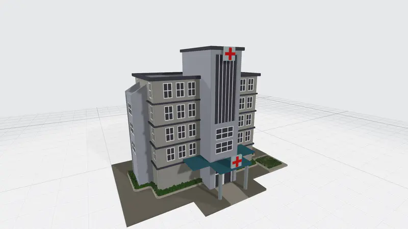 医院PPT3D模型