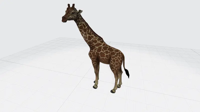 长颈鹿PPT3D模型