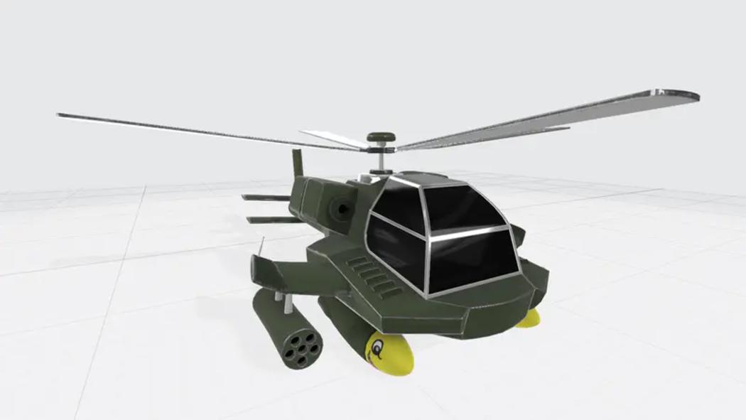阿帕奇直升机PPT3D模型