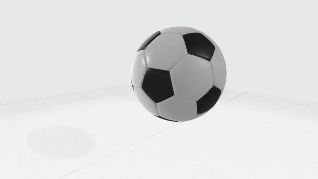 动态足球PPT3D模型