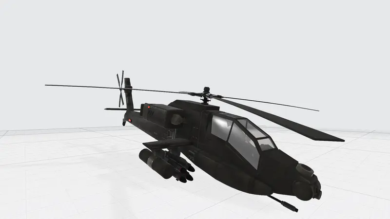 武装直升飞机PPT3D模型