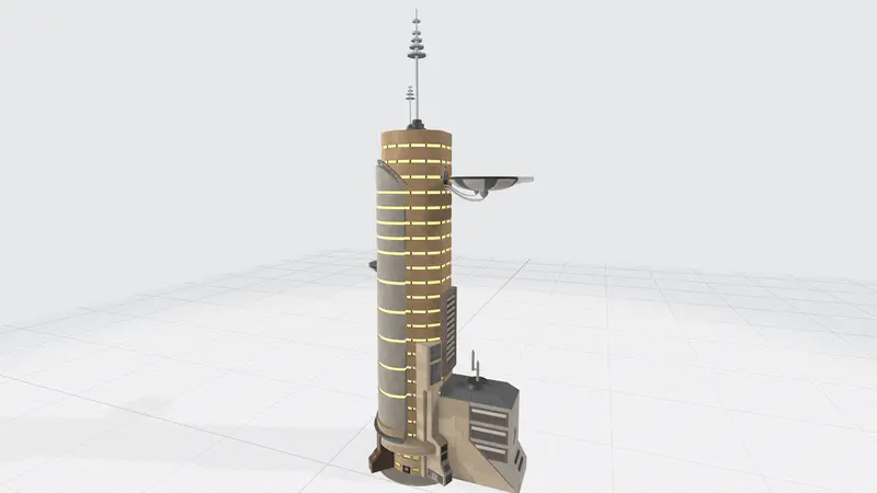 高层摩天大楼PPT3D模型