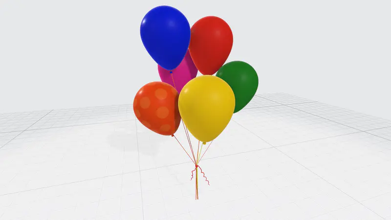 气球PPT3D模型_编号6292