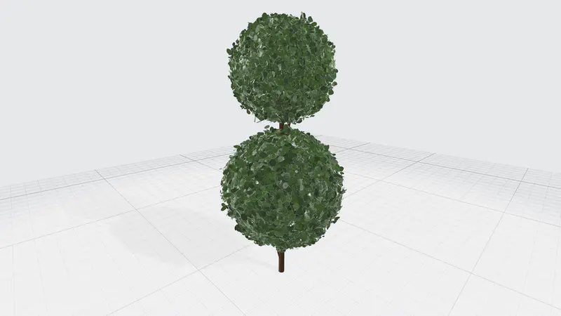 球状树木PPT3D模型