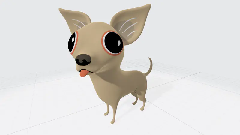 小狗吉娃娃3D模型GLB