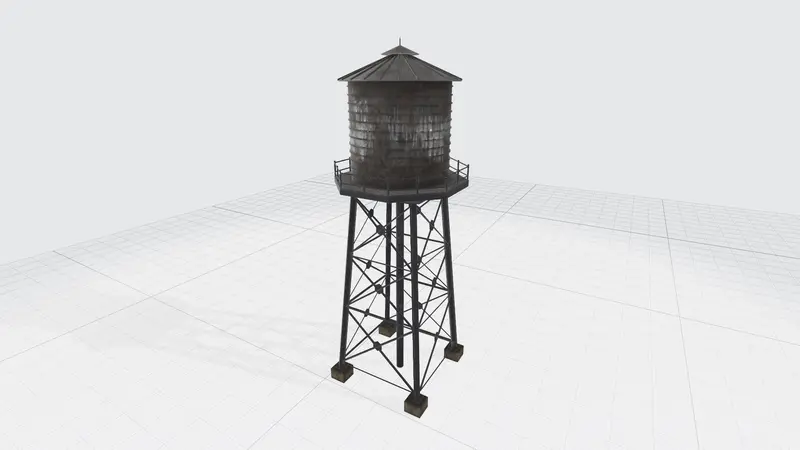 水塔PPT3D模型