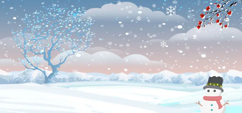 雪人ppt背景图片热门主题