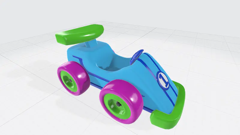 玩具车PPT3D模型