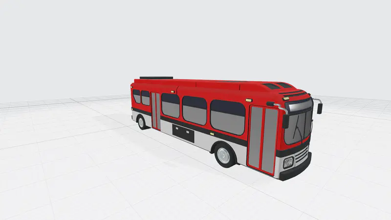 公共汽车PPT3D模型