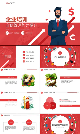 自我管理能力提升企业员工培训PPT课件