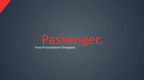 黑色乘客-免费powerpoint模板