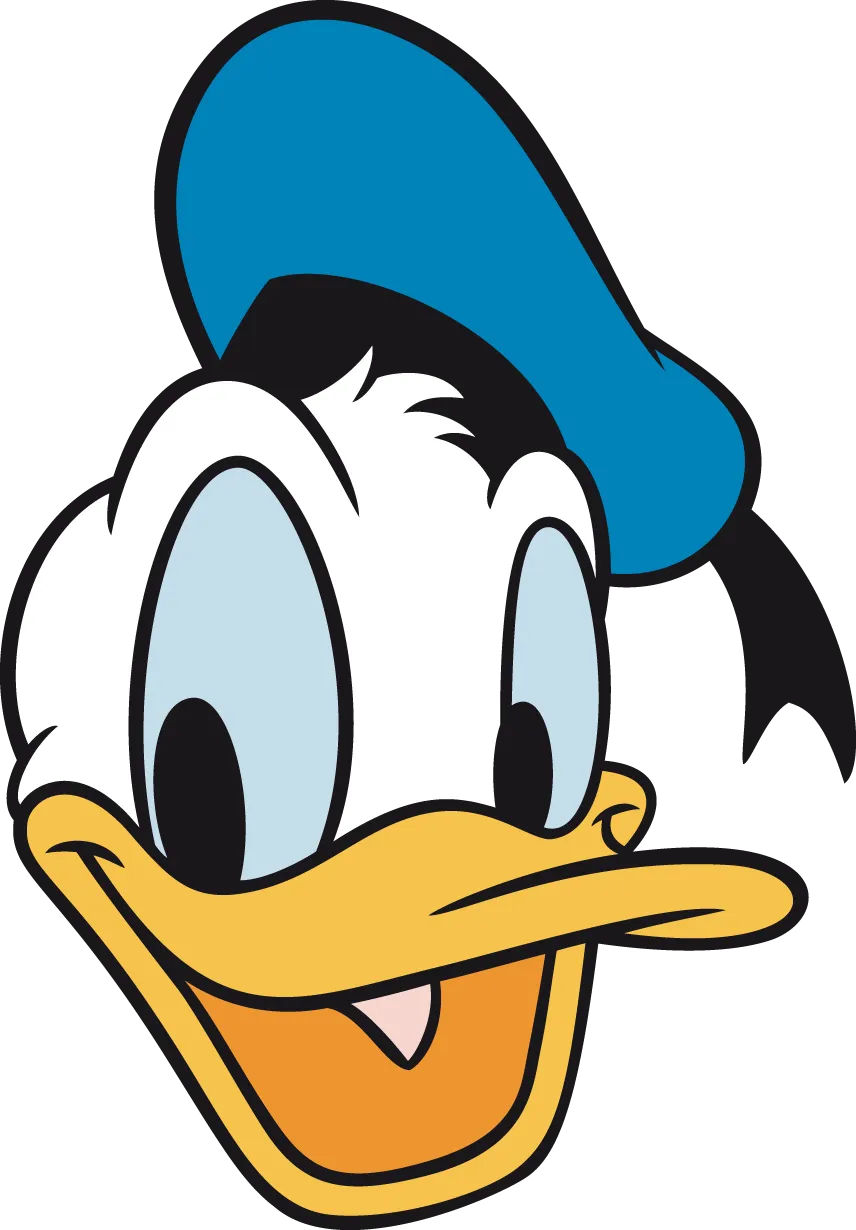 矢量图动物卡通唐老鸭png